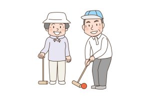ゲートボールイラスト
